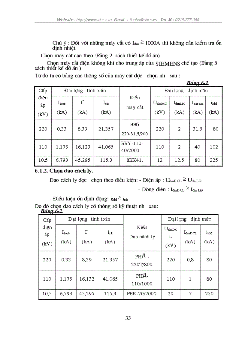 image for page Tính toán phụ tải và cân bằng công suất 1 1 chọn máy phát điện