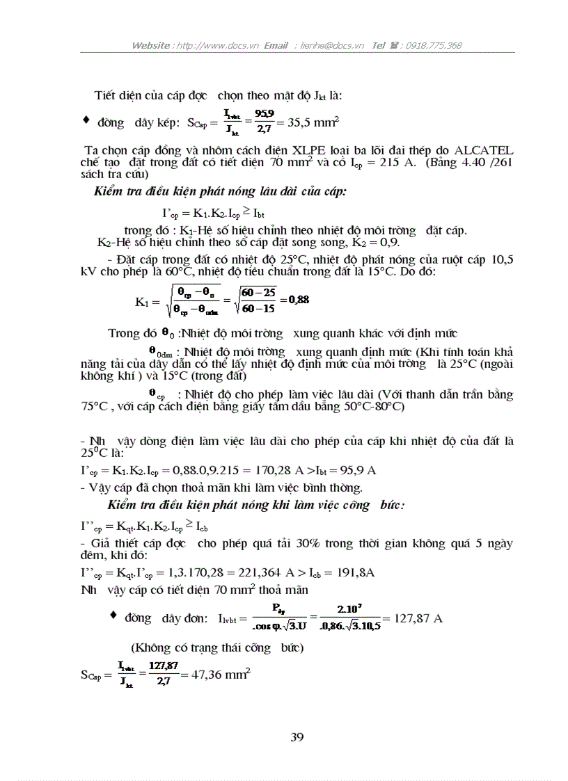 image for page Tính toán phụ tải và cân bằng công suất 1 1 chọn máy phát điện