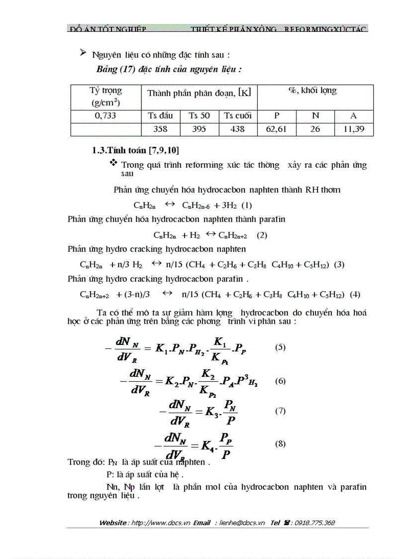 image for page Thiết kế phân xưởng reforming xúctác