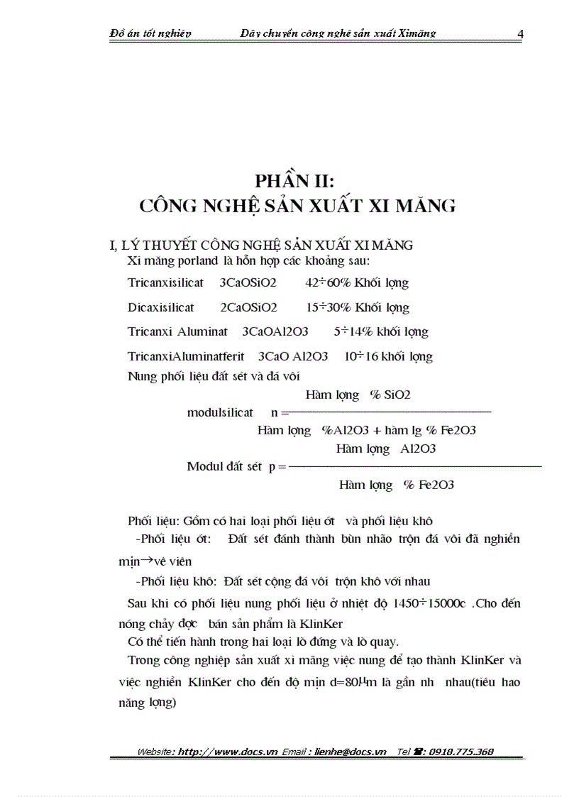 image for page Dây chuyền công nghệ sản xuất Ximăng