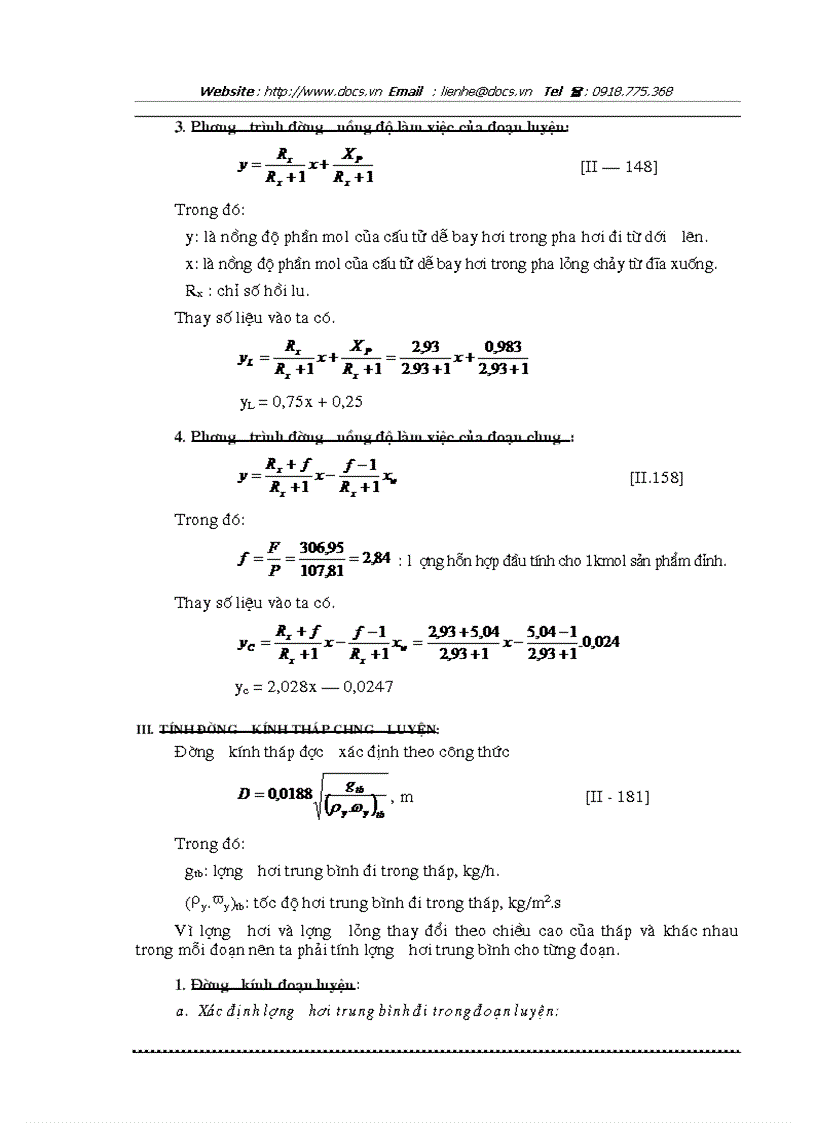 image for page Tính toán và thiết kế bản đồ án thiết kế tháp chưng luyện liên tục hai câú tử Benzen và Tooluen