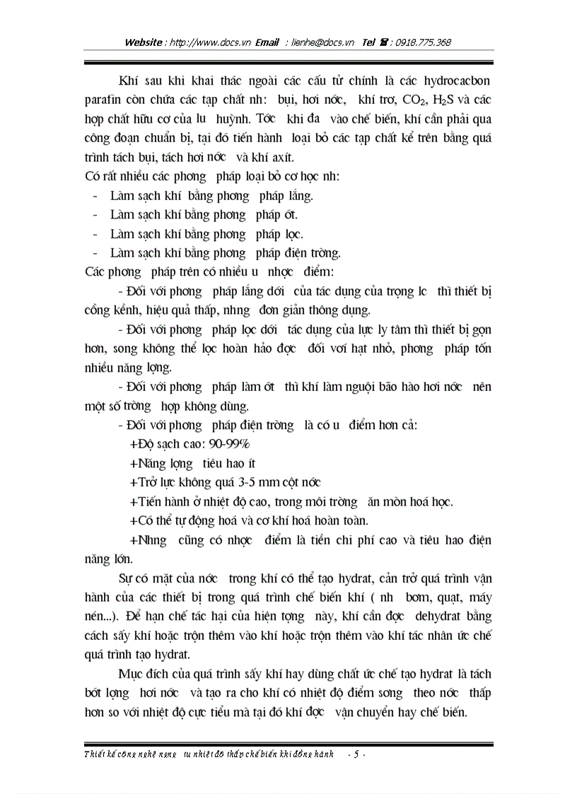 image for page Thiết kế công nghệ ngưng tụ nhiệt độ thấp chế biến khí đồng hành