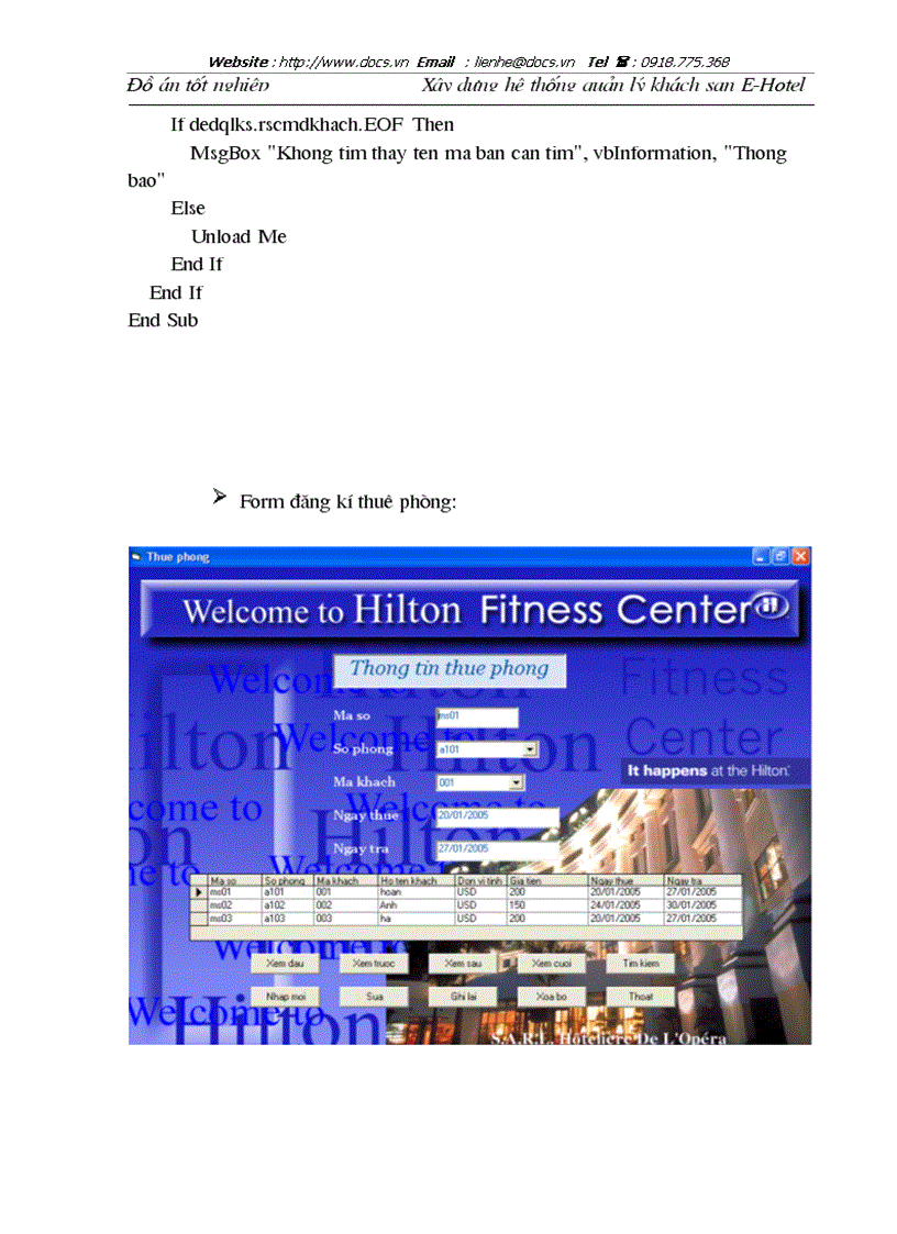 image for page Xây dựng hệ thống quản lý khách sạn E Hotel