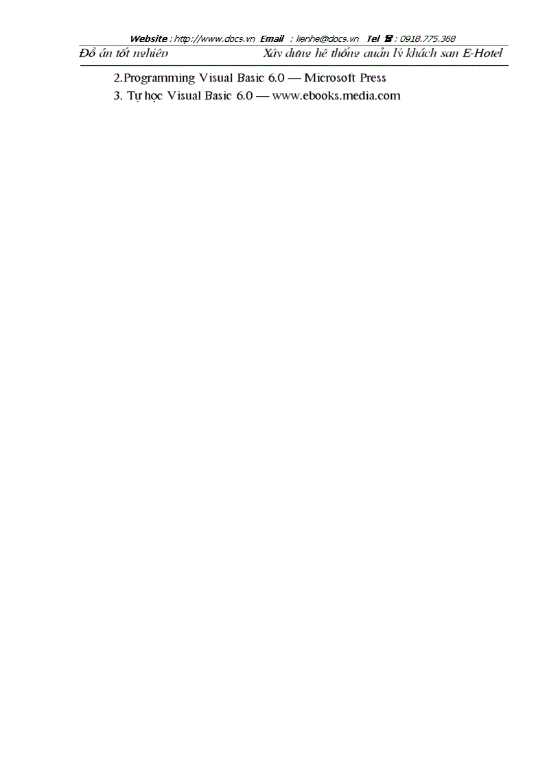 image for page Xây dựng hệ thống quản lý khách sạn E Hotel