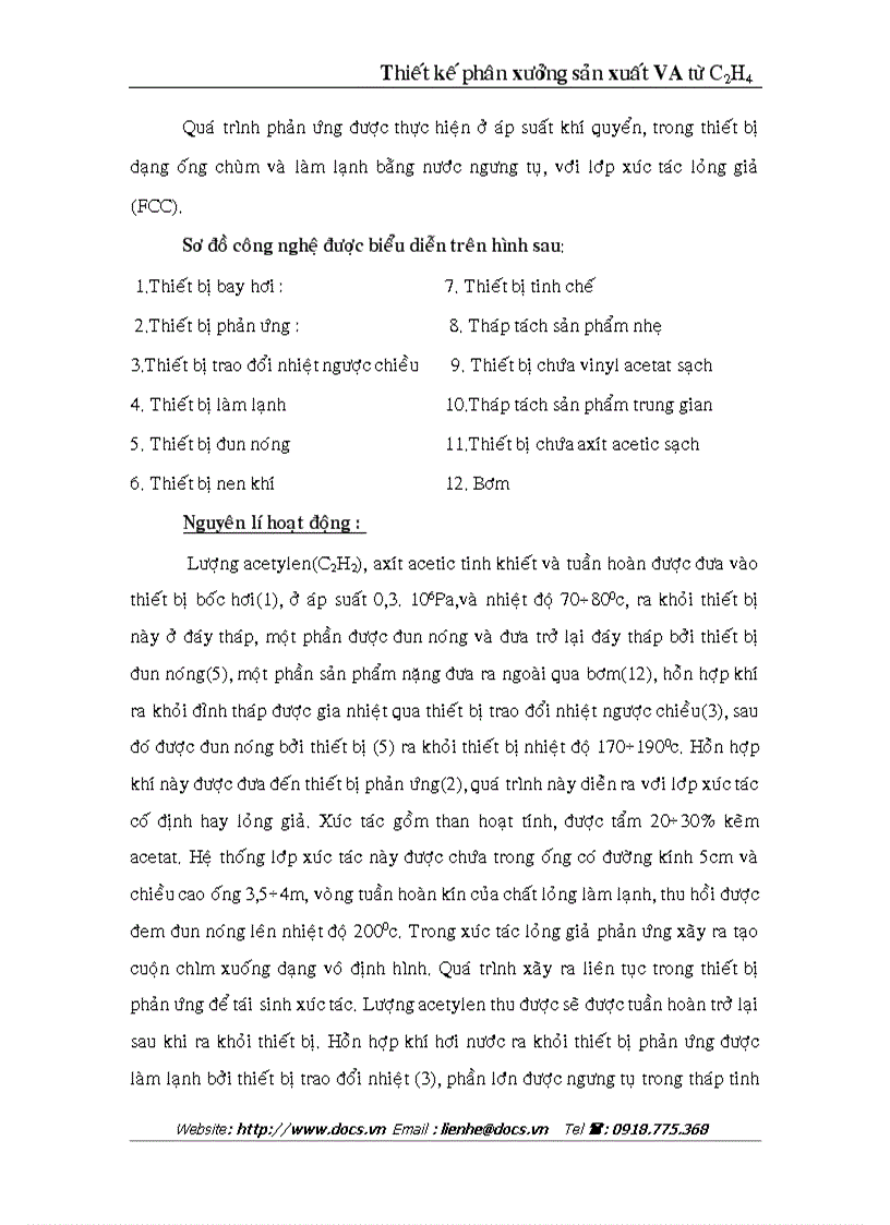image for page Thiết kế phân xưởng sản xuất VA từ C2H4
