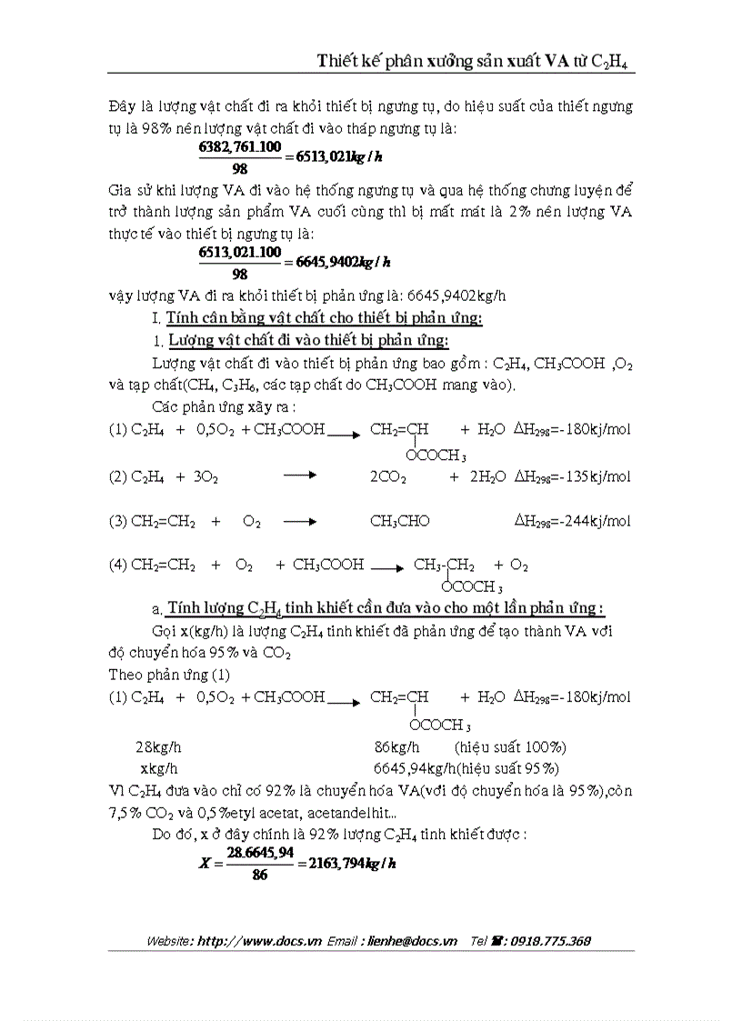 image for page Thiết kế phân xưởng sản xuất VA từ C2H4