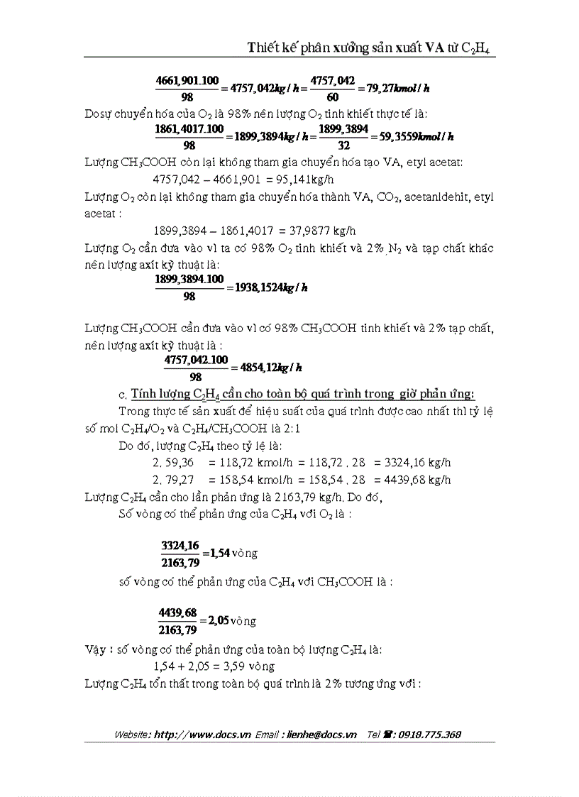 image for page Thiết kế phân xưởng sản xuất VA từ C2H4