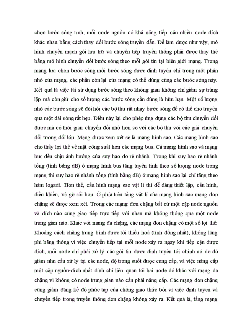 image for page Mạng man đơn chặng lựa chọn bước sóng dựa trên awg