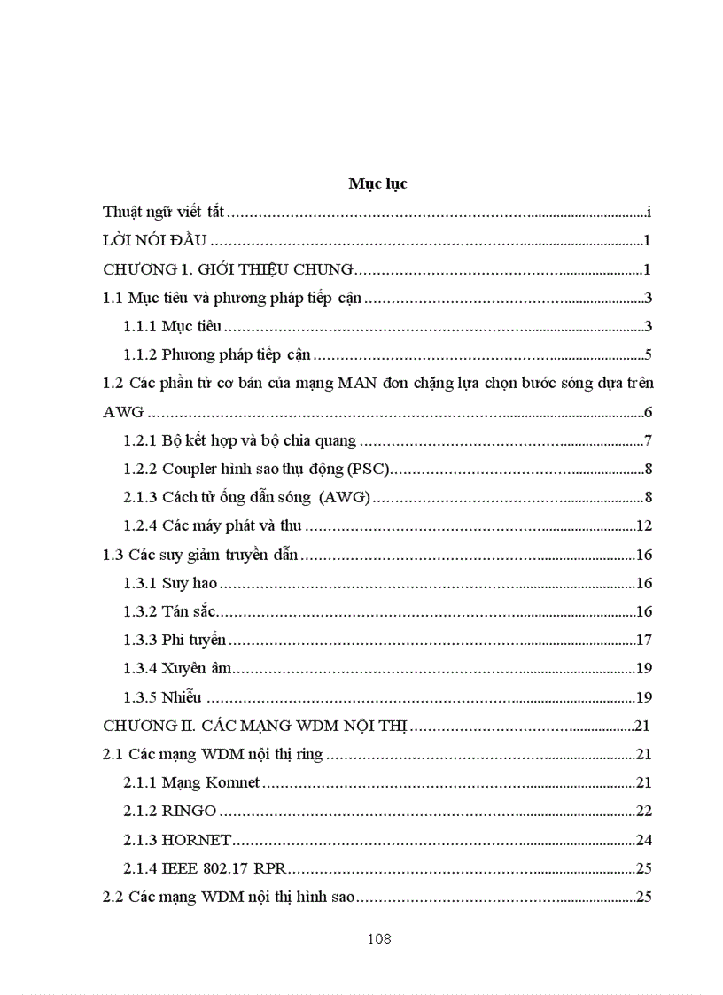 image for page Mạng man đơn chặng lựa chọn bước sóng dựa trên awg