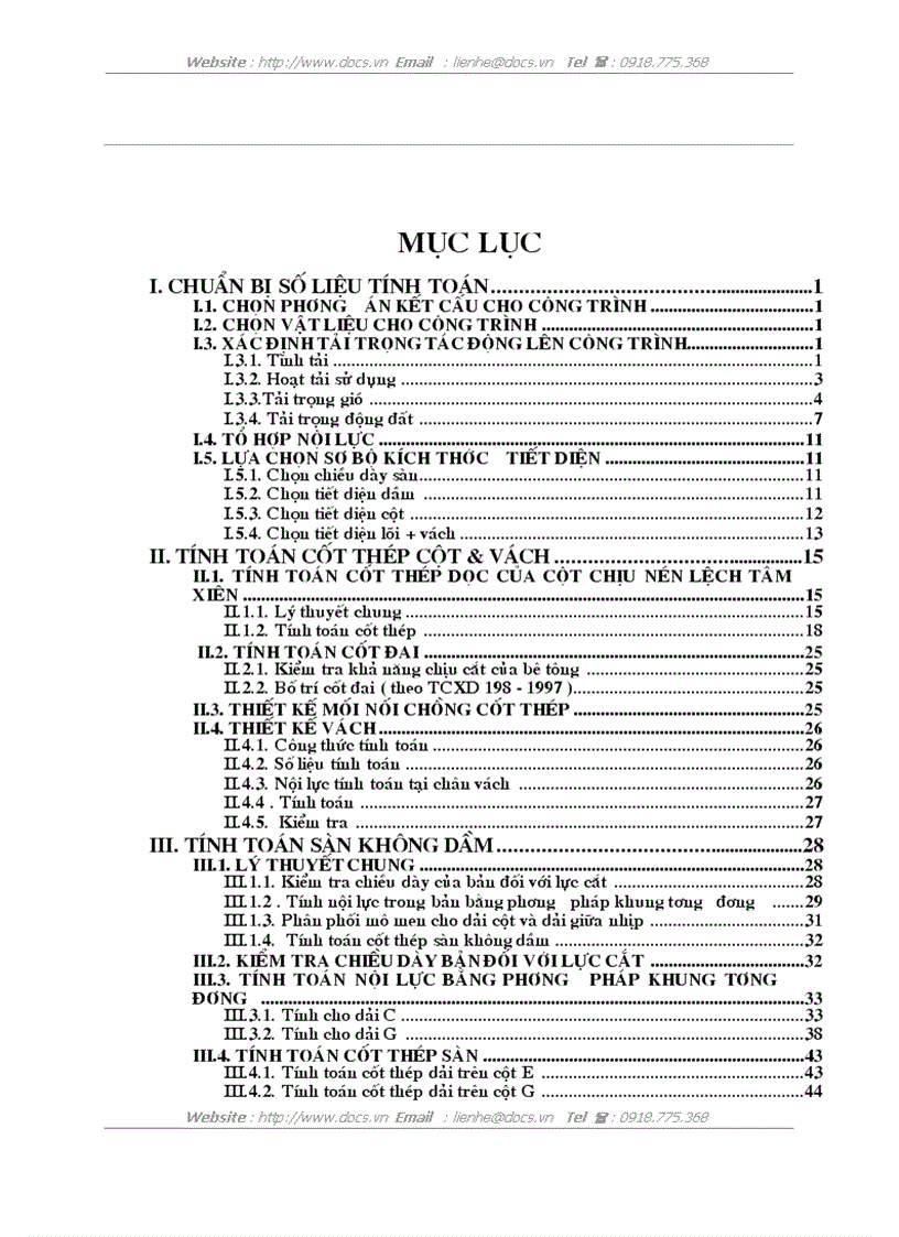 image for page Chuẩn bị số liệu tính toán