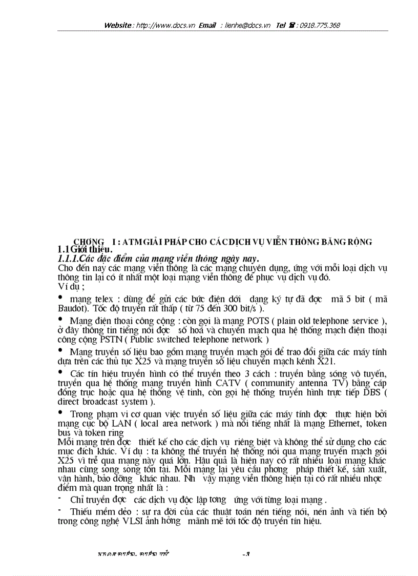 image for page Nghiên cứu hệ thống ATM và ứng dụng ATM trong mạng cục bộ ATM LAN