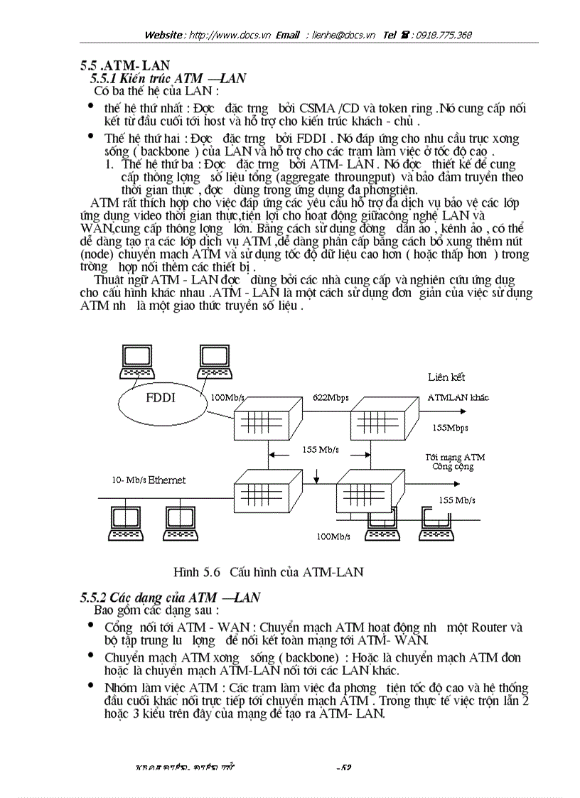 image for page Nghiên cứu hệ thống ATM và ứng dụng ATM trong mạng cục bộ ATM LAN