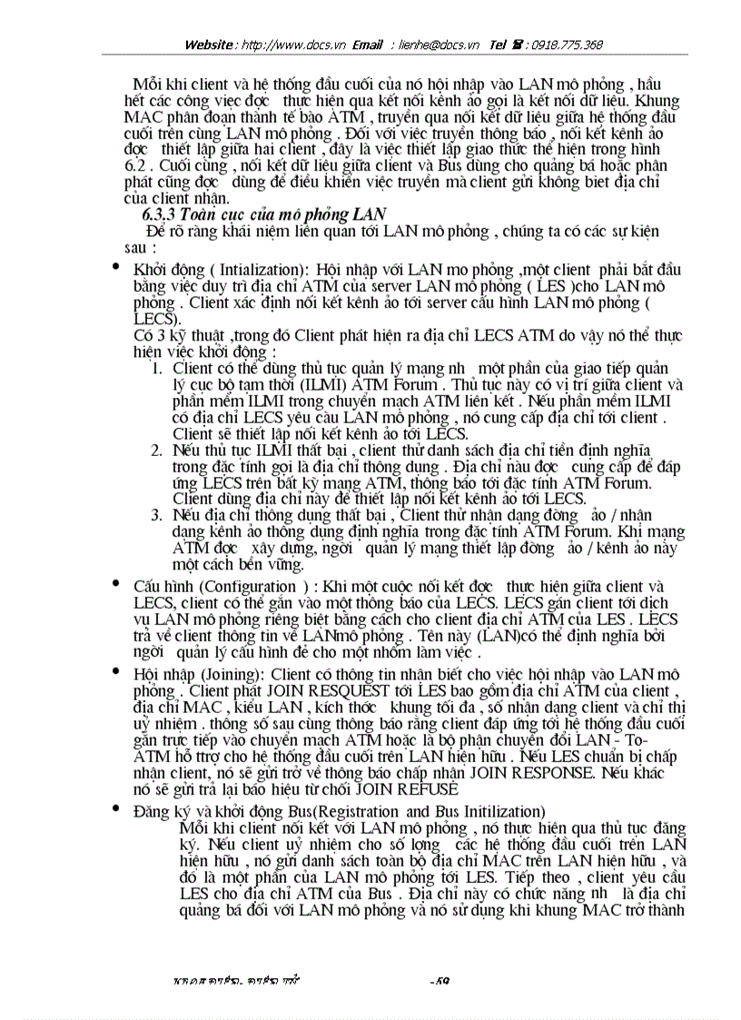image for page Nghiên cứu hệ thống ATM và ứng dụng ATM trong mạng cục bộ ATM LAN