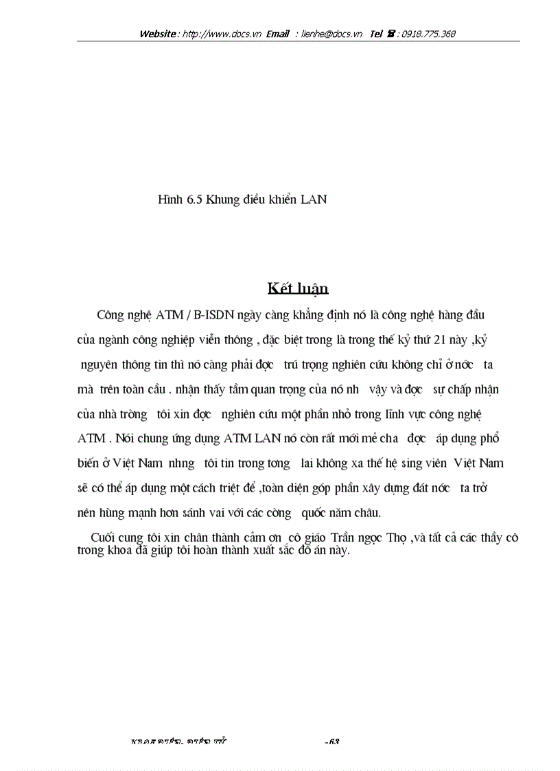 image for page Nghiên cứu hệ thống ATM và ứng dụng ATM trong mạng cục bộ ATM LAN