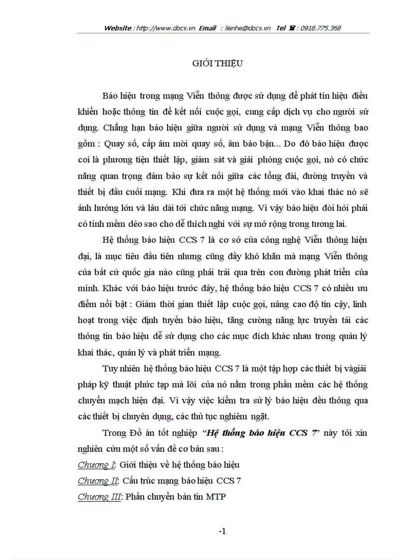 image for page Hệ thống báo hiệu CCS 7
