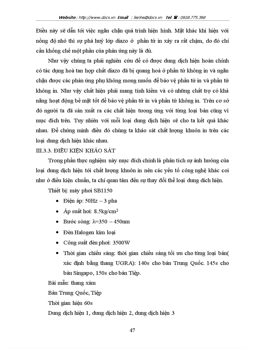 image for page Nghiên cứu khảo sát các yếu tố ảnh hưởng đến chất lượng của khuôn in