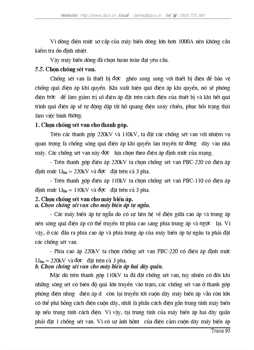 image for page Thiết kế phần điện của nhà máy nhiệt điện