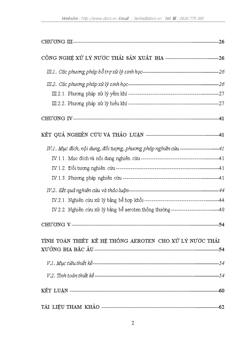 image for page Bước đầu nghiờn cứu hiệu quả của thiết bị hợp khối trong xử lý nước thải của sản xuất bia