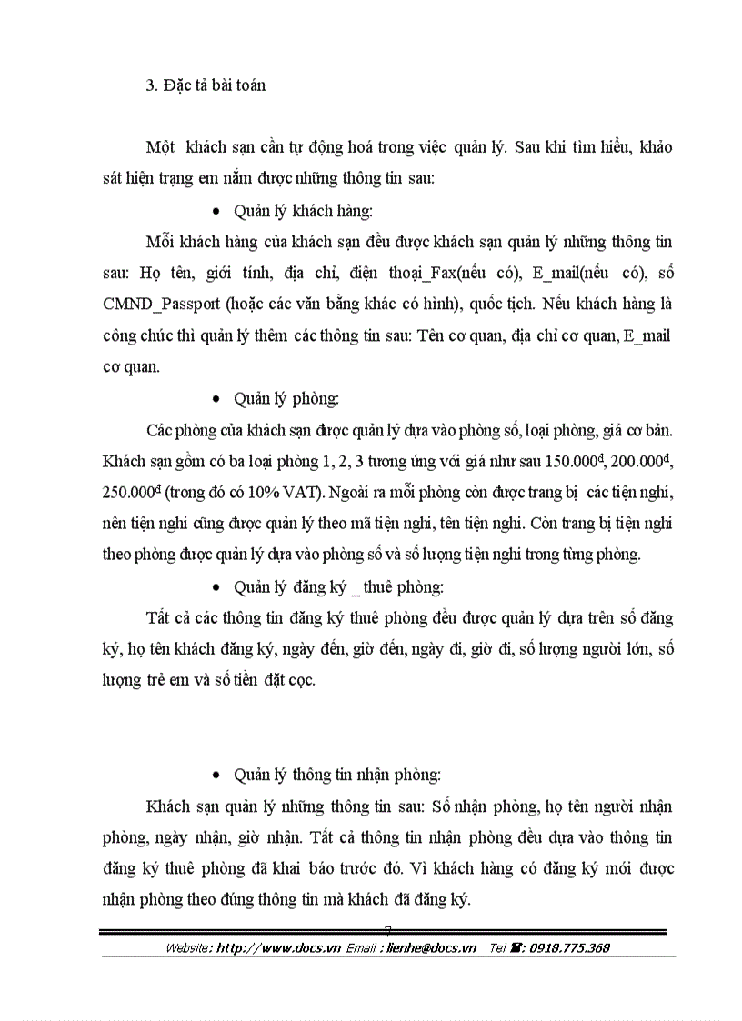 image for page Tìm hiểu và phân tích bài toán quản lý khách sạn