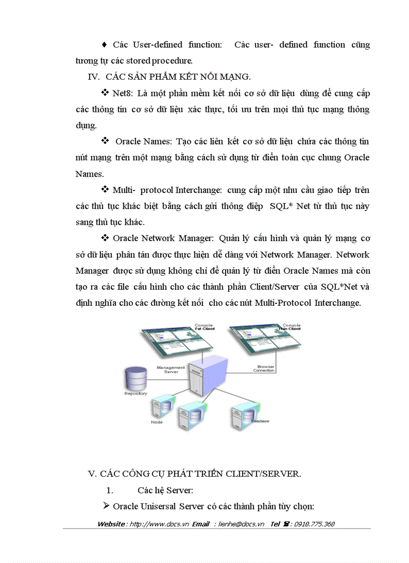 image for page Hệ quản trị cơ sở dữ liệu Oracle để xây dựng hệ thống bán hàng tại công ty VINDA
