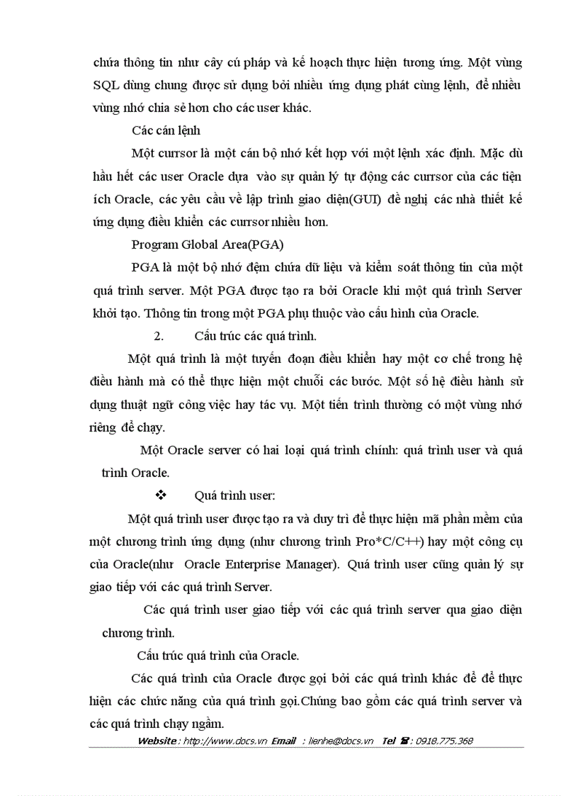 image for page Hệ quản trị cơ sở dữ liệu Oracle để xây dựng hệ thống bán hàng tại công ty VINDA