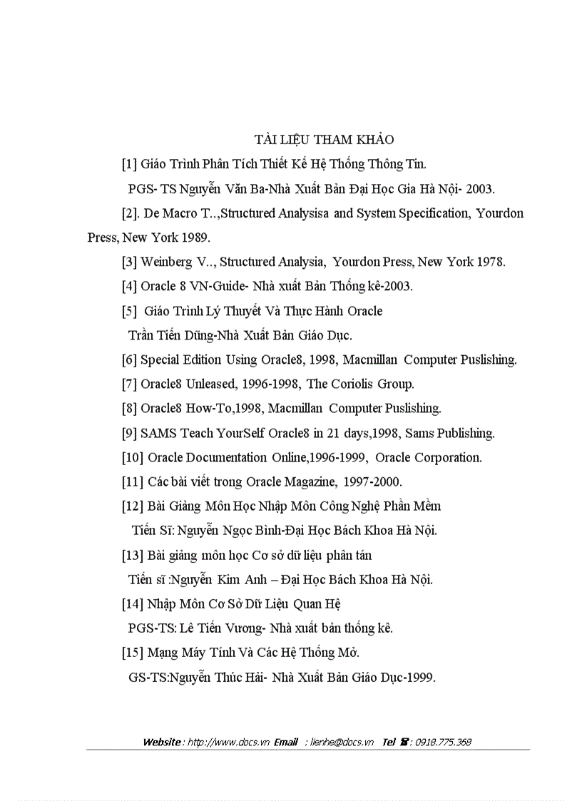 image for page Hệ quản trị cơ sở dữ liệu Oracle để xây dựng hệ thống bán hàng tại công ty VINDA