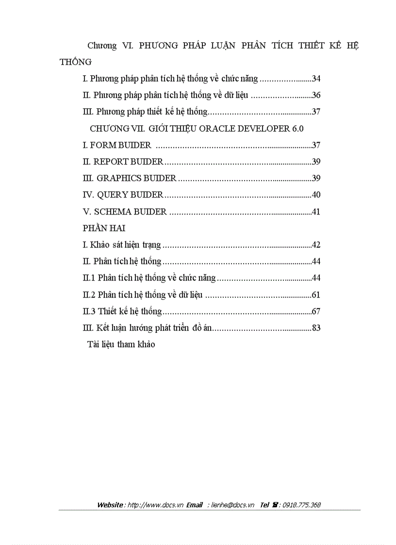 image for page Hệ quản trị cơ sở dữ liệu Oracle để xây dựng hệ thống bán hàng tại công ty VINDA