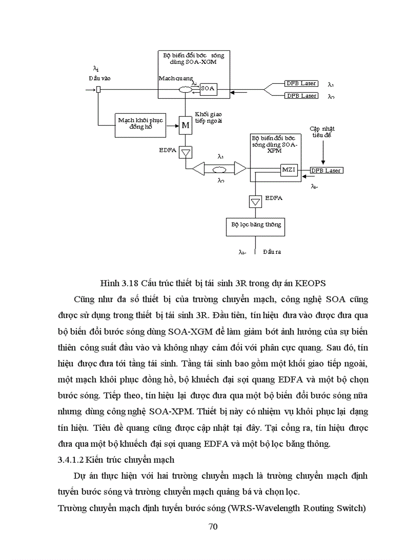 image for page Chuyển mạch gói trong mạng quang WDM