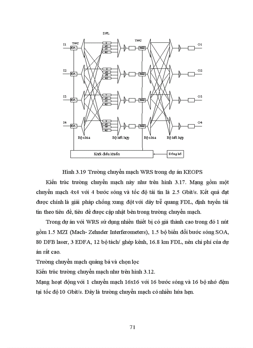 image for page Chuyển mạch gói trong mạng quang WDM