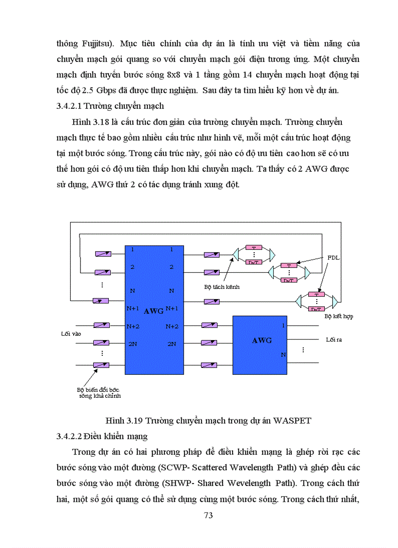 image for page Chuyển mạch gói trong mạng quang WDM