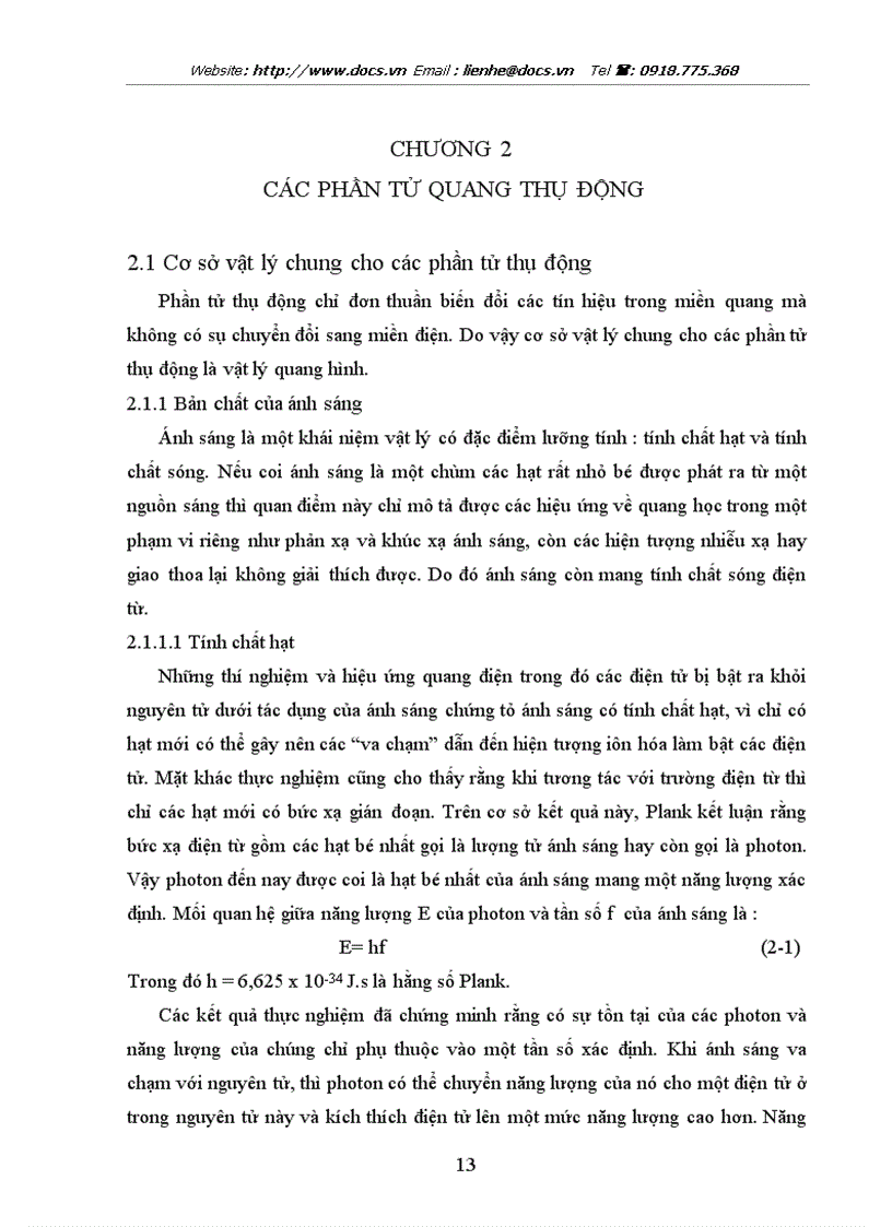 image for page Tìm hiểu về vấn đề xung quanh cấu trúc nguyên lý và đặc tính của các phần tử quang điện trong thông tin quang