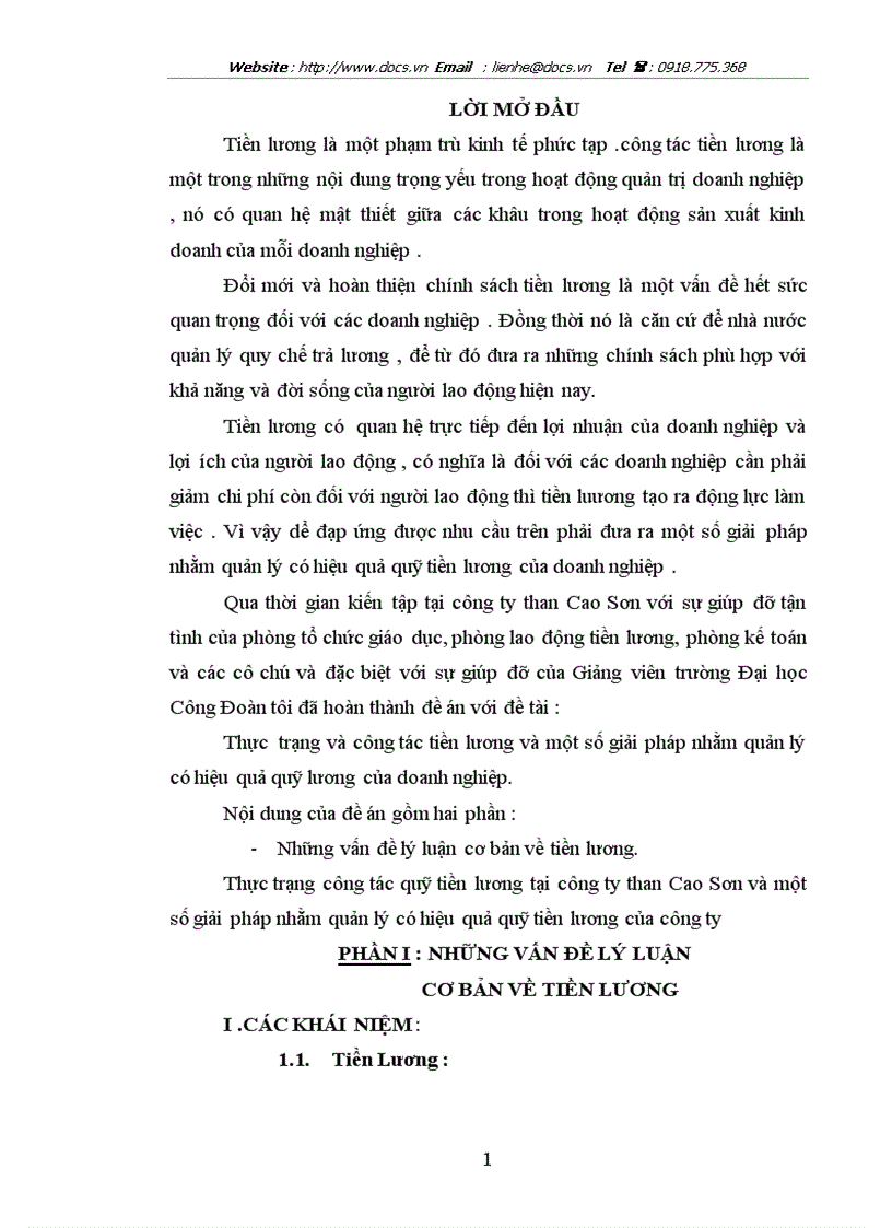 image for page Thực trạng và công tác tiền lương và một số giải pháp nhằm quản lý có hiệu quả quỹ lương của doanh nghiệp
