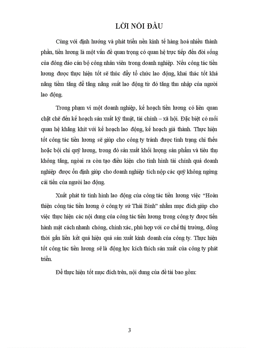 image for page Hoàn thiện công tác tiền lương ở công ty sứ thái bình