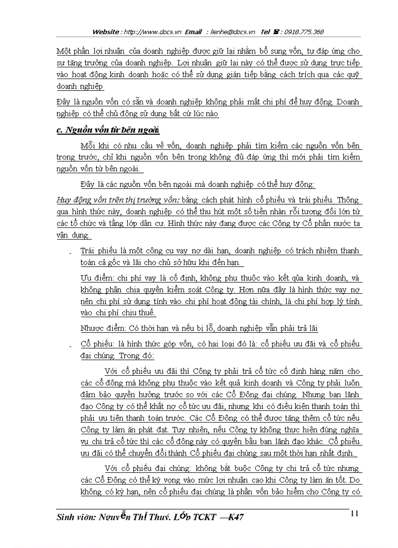 image for page Lập kế hoạch huy động vốn năm 2007 cho Công ty Cổ phần Đầu tư và Xây dựng số 4