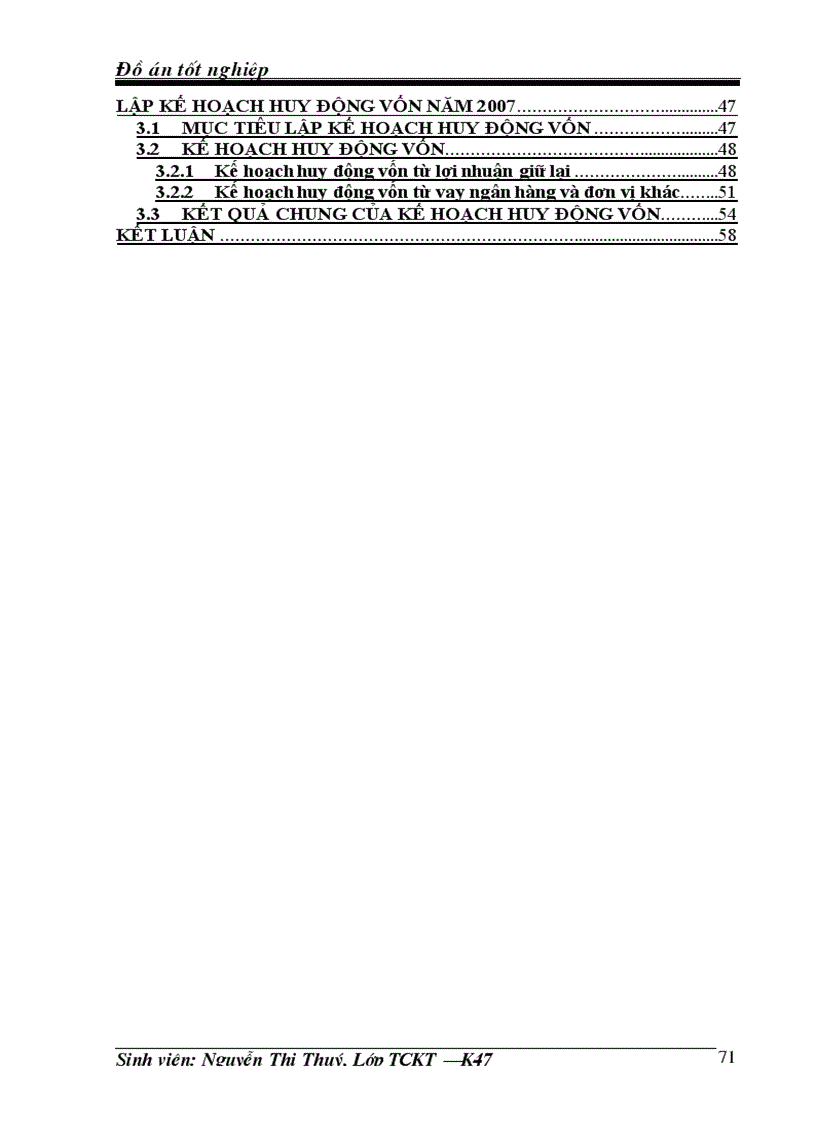 image for page Lập kế hoạch huy động vốn năm 2007 cho Công ty Cổ phần Đầu tư và Xây dựng số 4