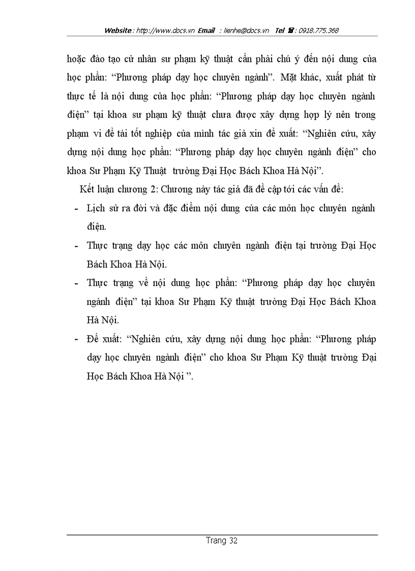 image for page Nghiên cứu đề xuất xây dựng nội dung học phần Phương pháp dạy học chuyên ngành điện cho khoa Sư Phạm Kỹ Thuật trường Đại Học Bách Khoa Hà Nội