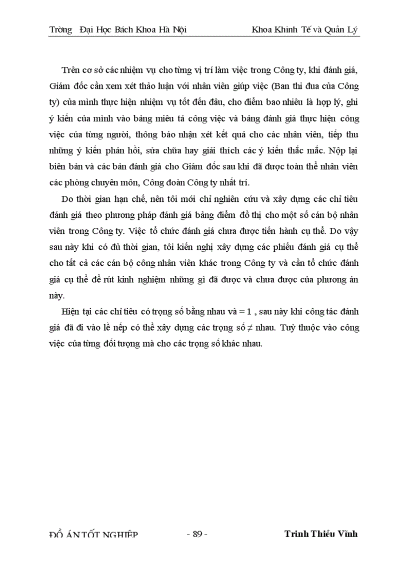 image for page Nghiên cứu và xây dựng chỉ tiêu đánh giá thực hiện công việc cho một số vị trí điển hình của cán bộ nhân viên ở Công ty xuất nhập khẩu cung ứng