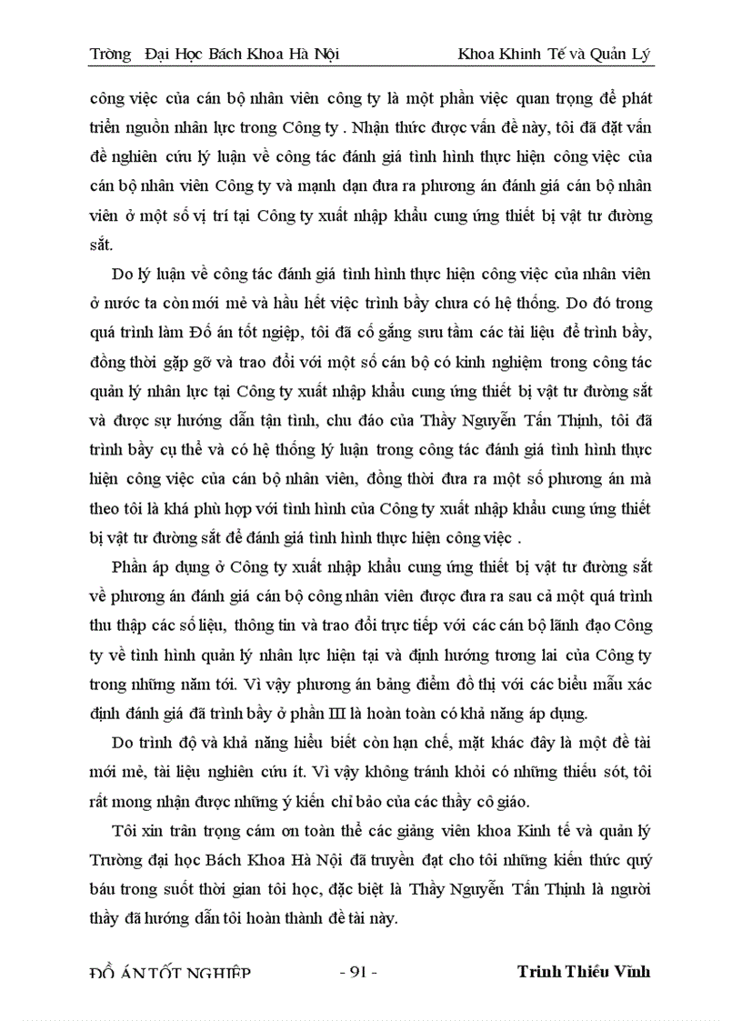 image for page Nghiên cứu và xây dựng chỉ tiêu đánh giá thực hiện công việc cho một số vị trí điển hình của cán bộ nhân viên ở Công ty xuất nhập khẩu cung ứng