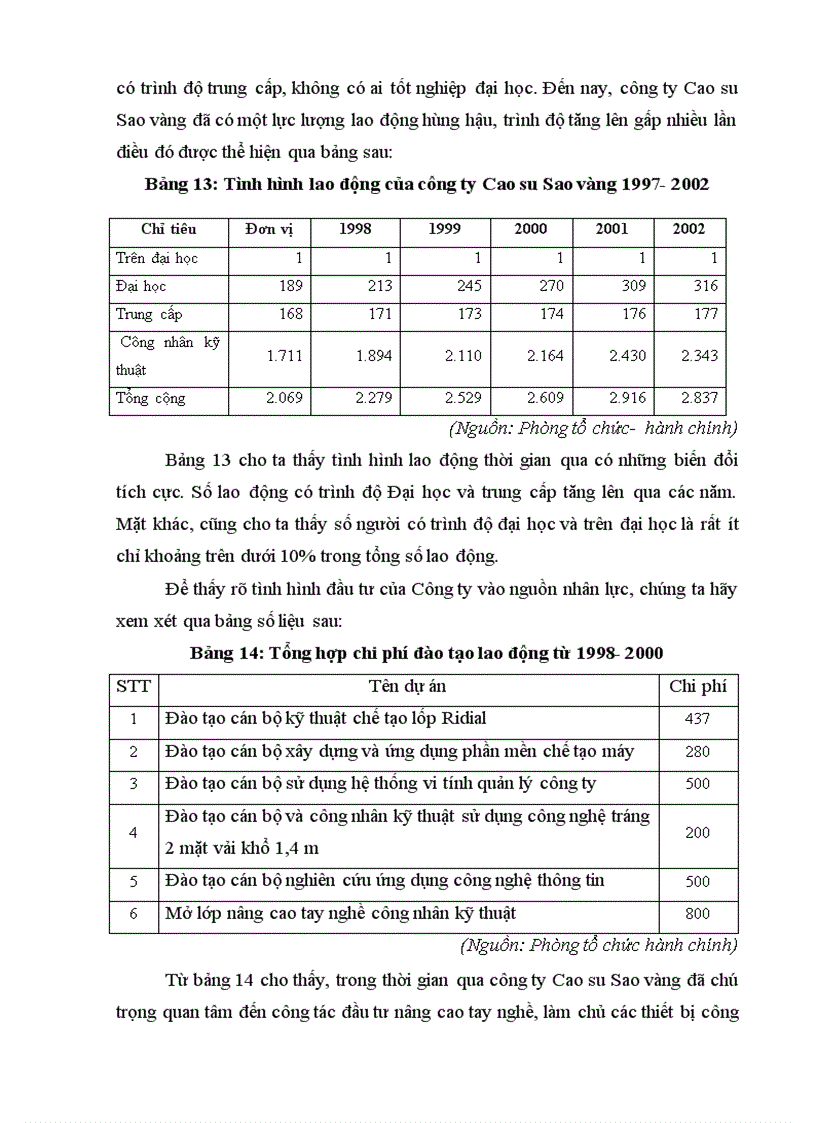 image for page Xem xét và đánh giá thực trạng đầu tư nâng cao khả năng cạnh tranh của Công ty Cao su Sao Vàng
