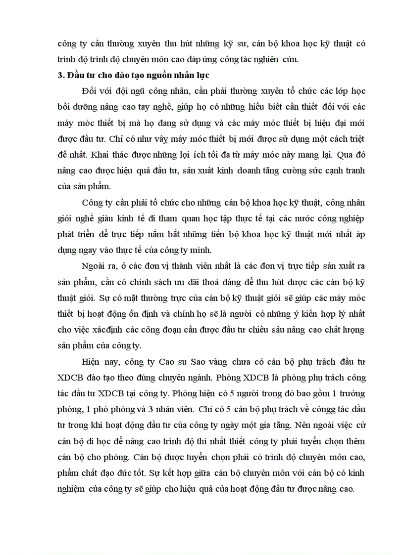 image for page Xem xét và đánh giá thực trạng đầu tư nâng cao khả năng cạnh tranh của Công ty Cao su Sao Vàng