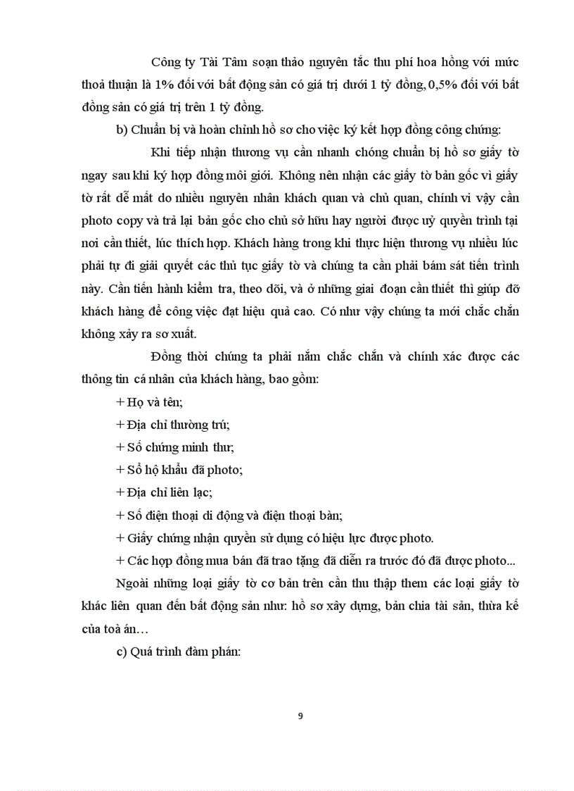 image for page Quy trình thủ tục môi giới bất động sản