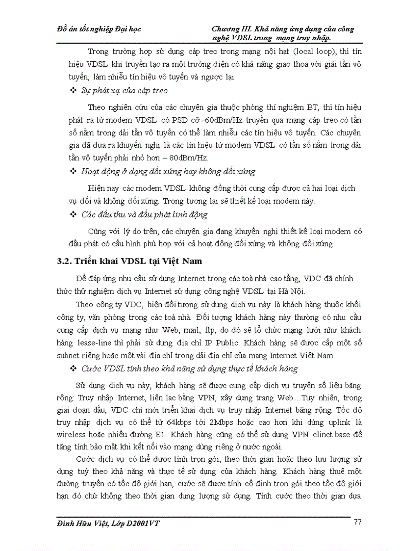 image for page Công nghệ VDSL và khả năng ứng dụng