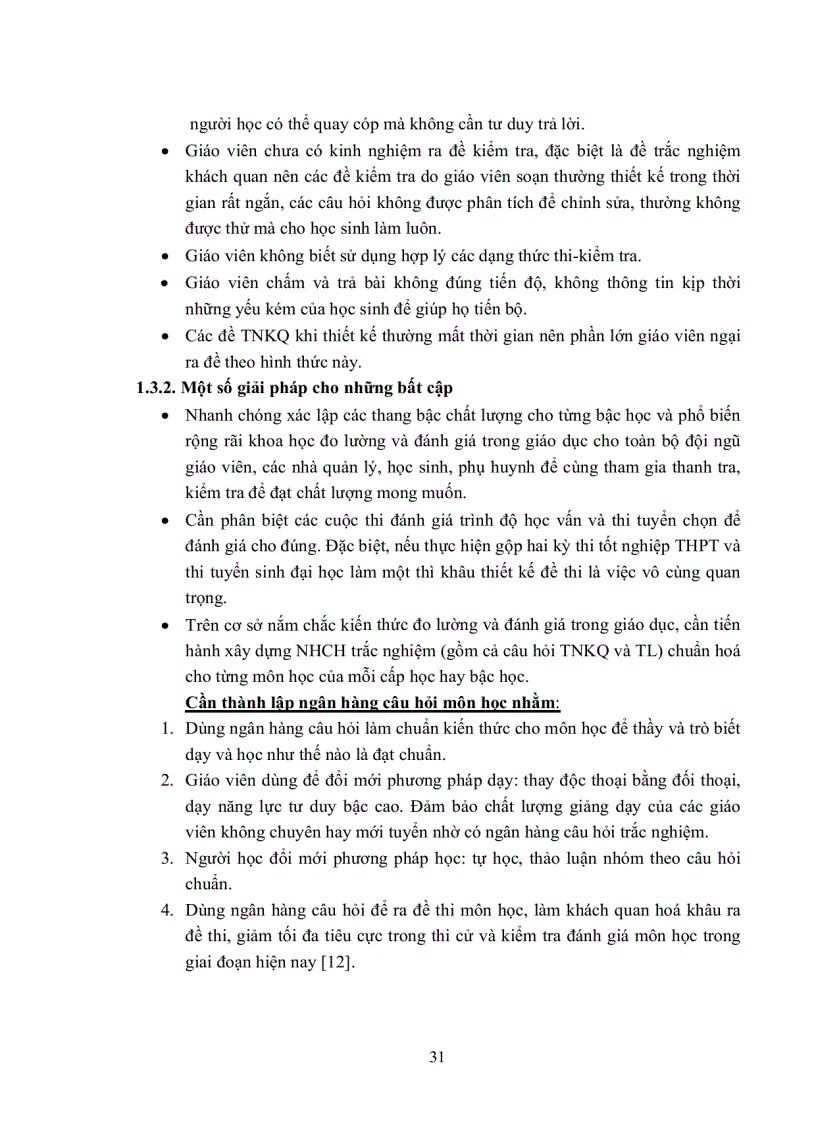 image for page Nghiên cứu xây dựng ngân hàng câu hỏi trắc nghiệm khách quan để kiểm tra đánh giá kết quả học tập môn tóan lớp 12 tại trường THPT Bến Tre VĨnh Phúc