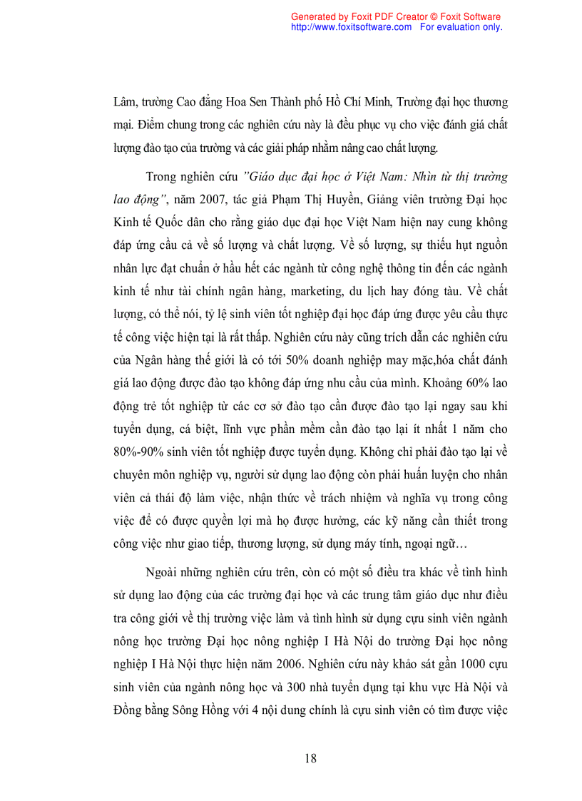 image for page Đánh giá mức độ đáp ứng về kiến thức kỹ năng và thái độ của cử nhân giáo dục đặc biệt trường ĐHSP hà nội đối với yêu cầu của thị trường lao động