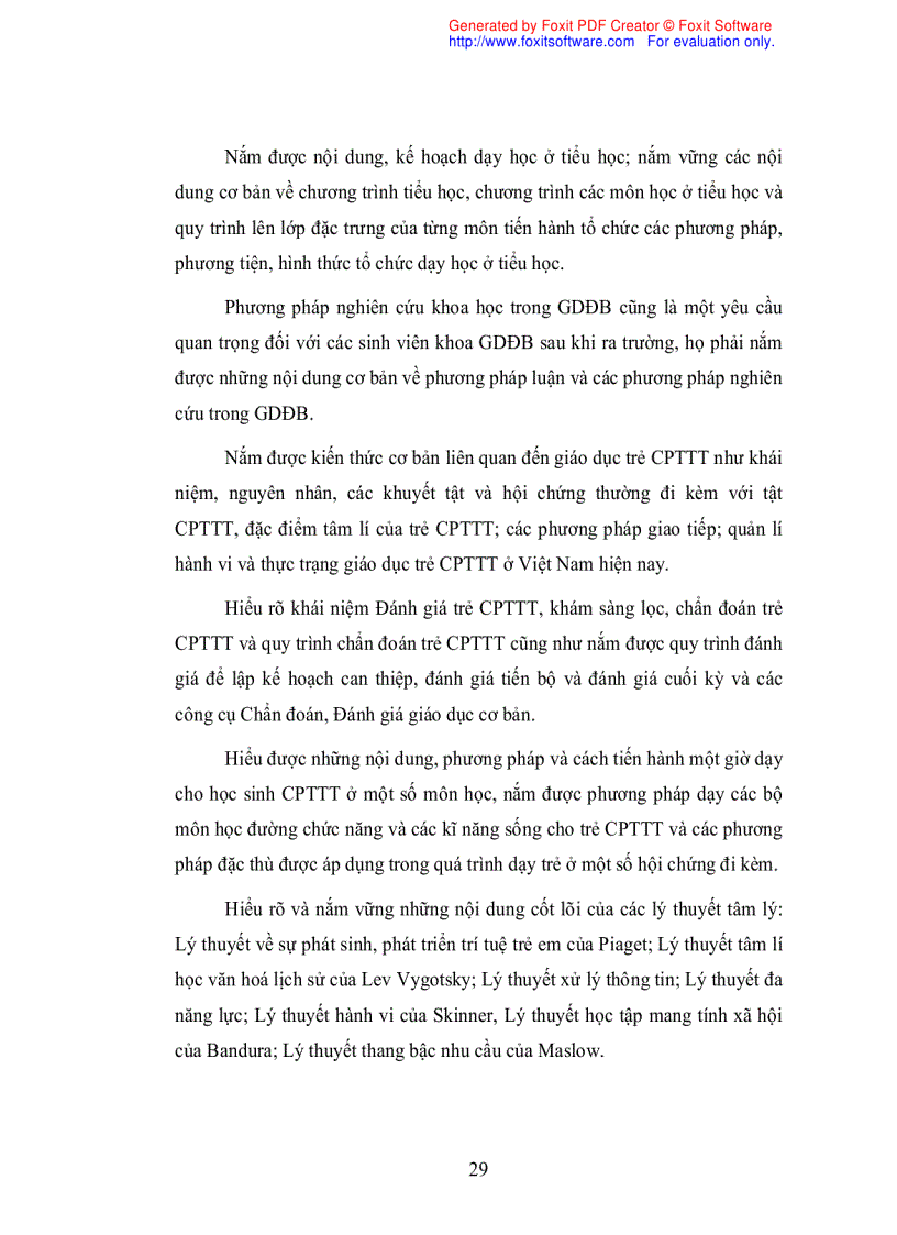 image for page Đánh giá mức độ đáp ứng về kiến thức kỹ năng và thái độ của cử nhân giáo dục đặc biệt trường ĐHSP hà nội đối với yêu cầu của thị trường lao động