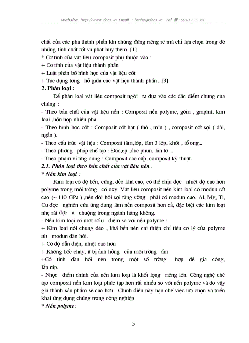 image for page Tổng quan về vật liệu composit