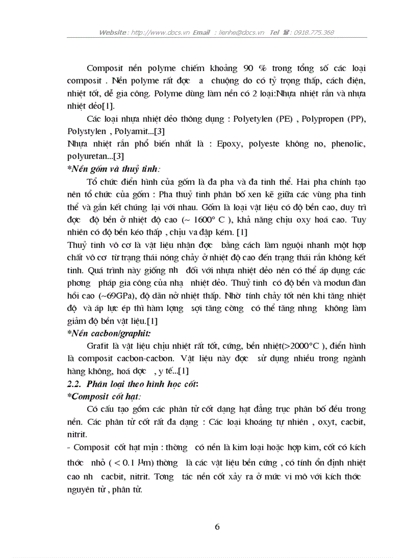 image for page Tổng quan về vật liệu composit