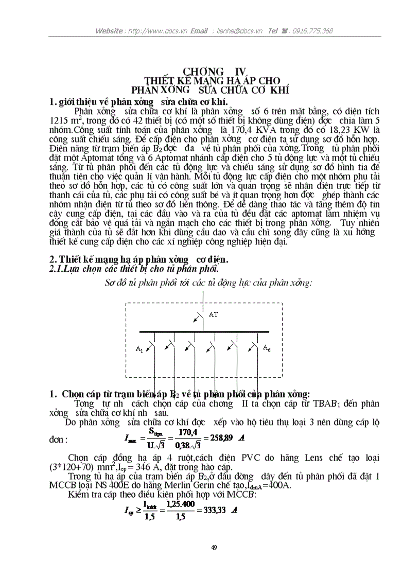 image for page Thiết kế cung cấp điện cho nhà máy sản xuất máy cơ khí nông nghiệp