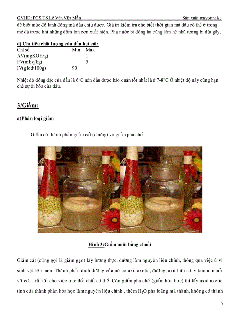 image for page Công nghệ sản xuất Mayonnaise