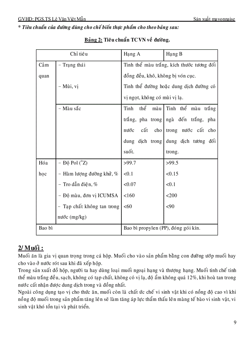image for page Công nghệ sản xuất Mayonnaise